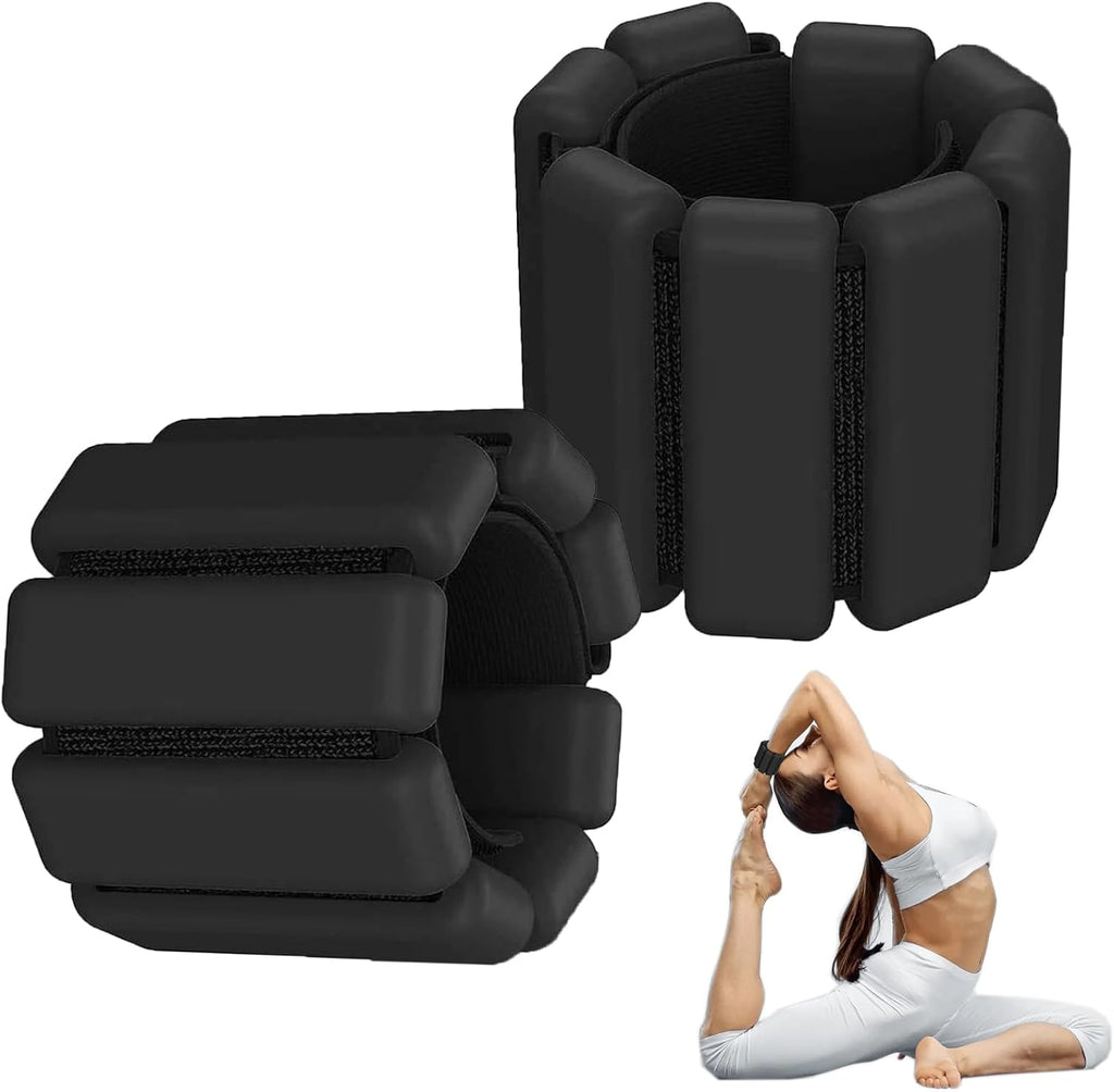 Tragbare Gewichtsmanschetten, Verstellbare Handgelenkgewichte, Handgelenk Gewichte Set, Knöchelgewichte, Tragbares Handgelenk, Silikon Fitness Gewichte, Für Joggen, Yoga