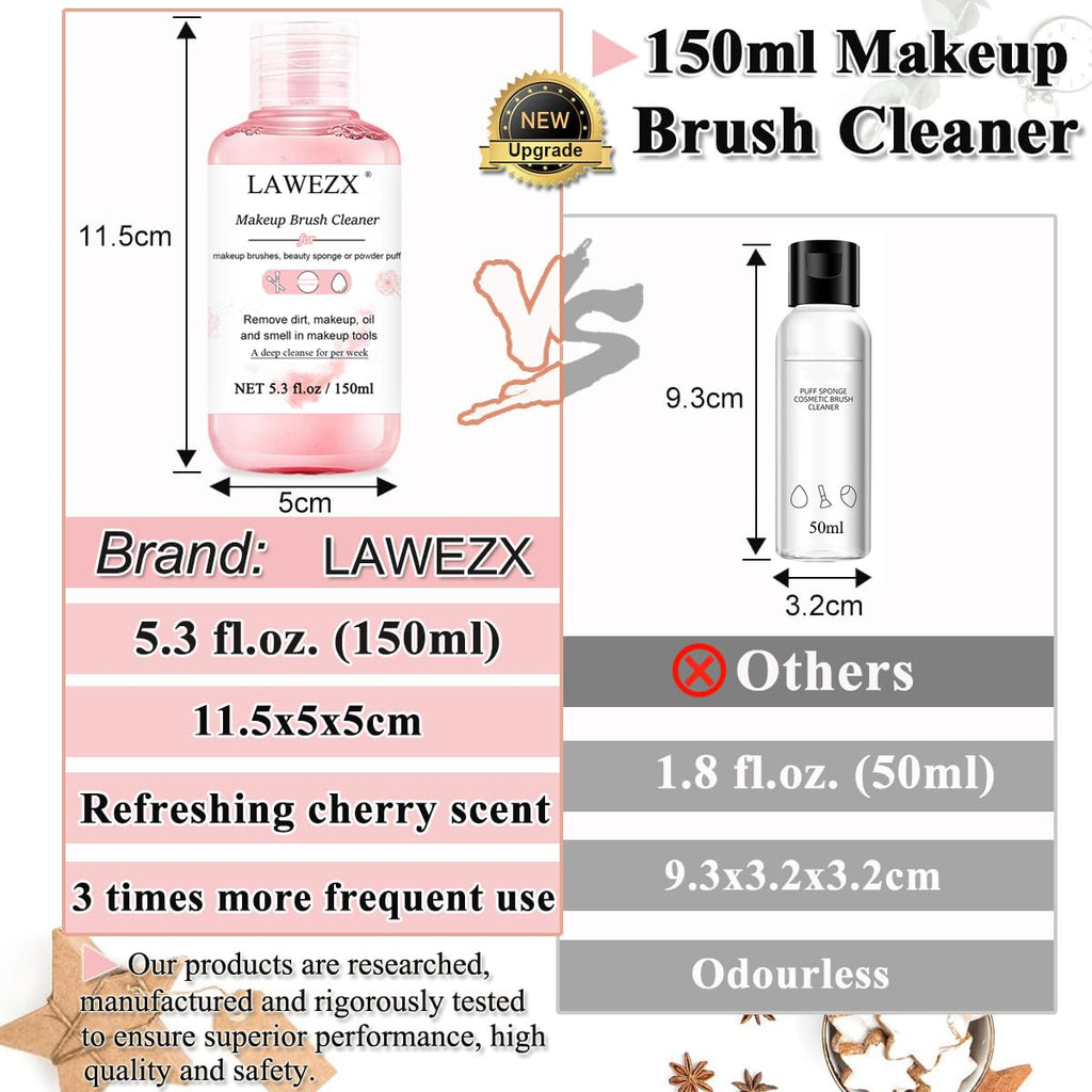 150Ml Make-Up-Pinselreiniger,  Schminkpinsel Reinigung, Entfernt Make-Up, Schmutz Und Verunreinigungen Von Make-Up Pinsel, Schwamm Oder Puderquaste, Sanft Und Sicher Flüssiger Reiniger