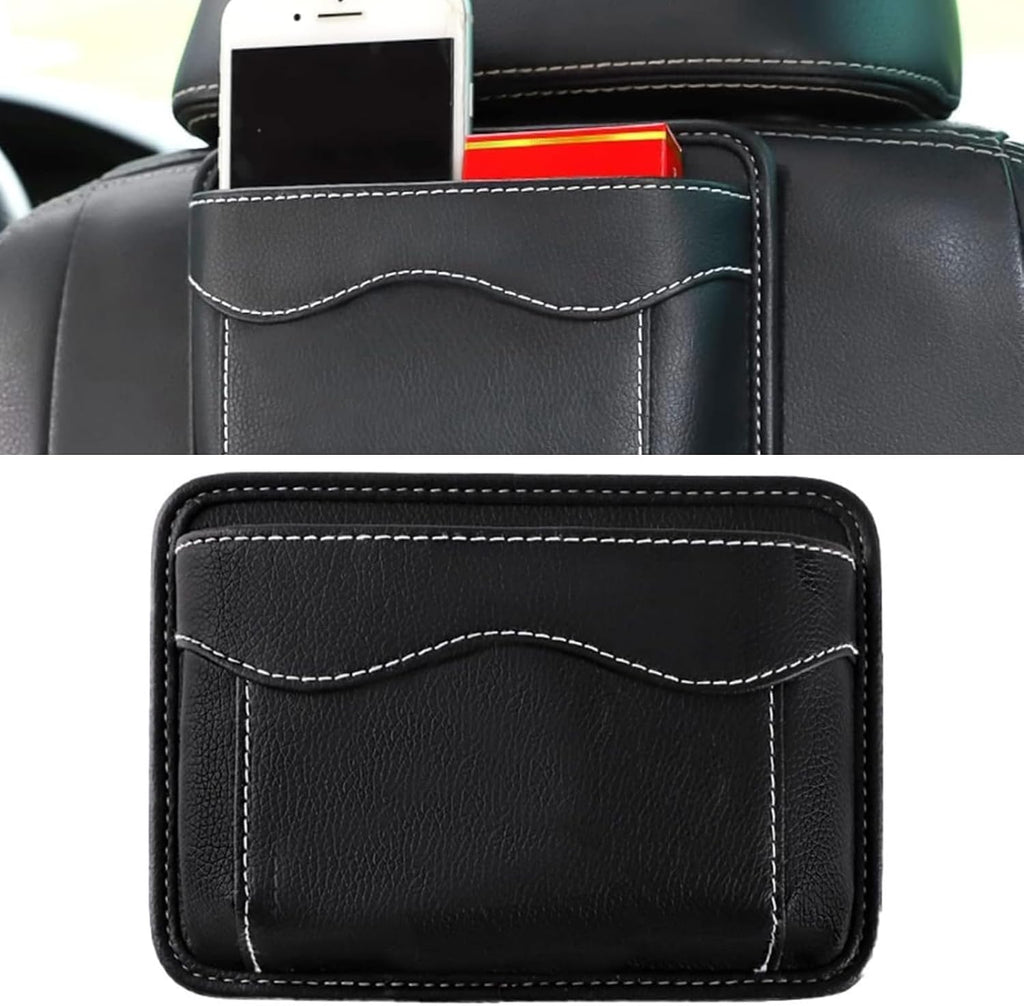 Seitentasche Für Autositze, Selbstklebende Autositz Organizer Aus Pu-Leder – Aufbewahrungstasche Für Handy, Schlüssel & Dokumente, Car Organizer Für Auto Innenraum Zubehör 12X17 Cm