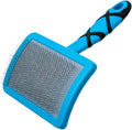 Groom Professional Curved Soft Slicker Pet Grooming Brush, Soft Graded Slicker Brush, Perfect for Everyday Grooming Coats, Large