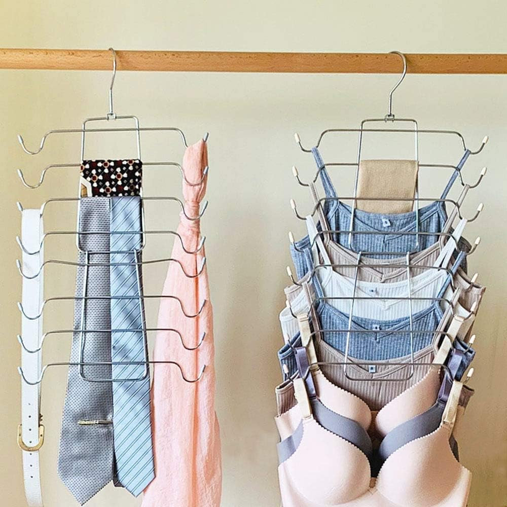 Folding Platzsparende Kleiderbügel Closet Organizer Edelstahl Kleiderbügel Kleiderschrank Aufbewahrungsschrank Für Tank Tops, Cami, BHS