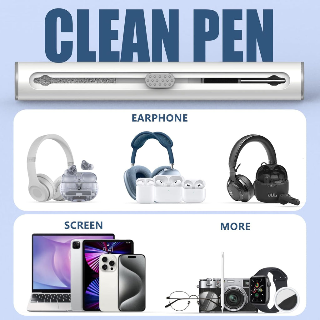 Inesore Multi Cleaning Kit for Airpods & All Earbuds (White)