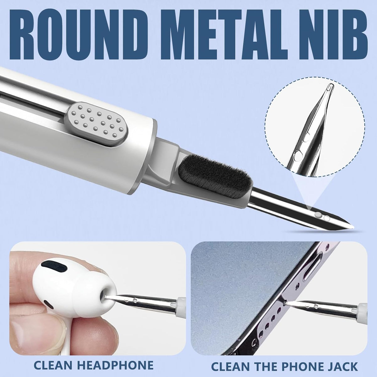 Inesore Multi Cleaning Kit for Airpods & All Earbuds (White)
