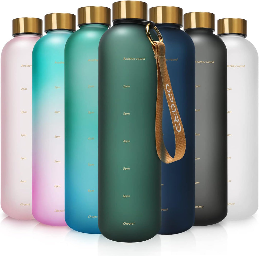 Opard Trinkflasche 1L, Kohlensäure Sprudel Geeignet, Auslaufsicher, Tritan Water Bottle, Bpa-Frei, Wasserflaschen, Drinking Bottle, Sporttrinkflasche, Gym, Fitness, Getränkeflasche