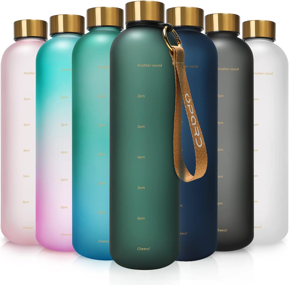 Opard Trinkflasche 1L, Kohlensäure Sprudel Geeignet, Auslaufsicher, Tritan Water Bottle, Bpa-Frei, Wasserflaschen, Drinking Bottle, Sporttrinkflasche, Gym, Fitness, Getränkeflasche