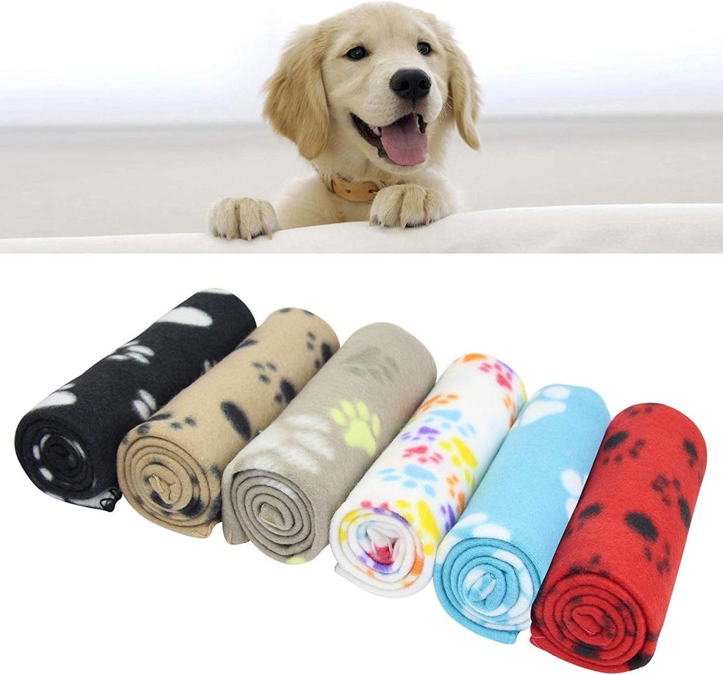 YIQI Haustierdecke Für Hund/Katze, Weich, Schondecke, Winterdecke, Hundedecke Fleece, Katzendecke Tierdecke Liegedecke Pfötchen Matte Farbe Zufällig (60 X 70 Cm)
