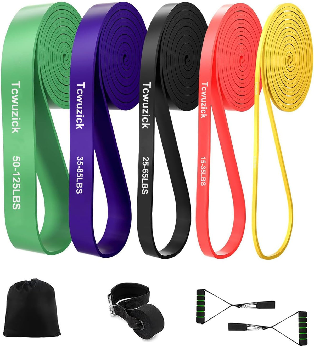 Resistance Bands Pull up Bands Set, 5 Levels Resistance Bands Set Men Women, Pull up Assistance Bands with Door Anchor,Handles
