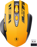 Uineer Kabellose Maus, 2,4 Ghz Usb-Funkmaus, Batteriestandsanzeige | Wiederaufladbare Ergonomische Funkmaus Mit 4 Einstellbaren Dpi-Stufen, Für PC Und Laptop, Büro, Homeoffice Und Gaming