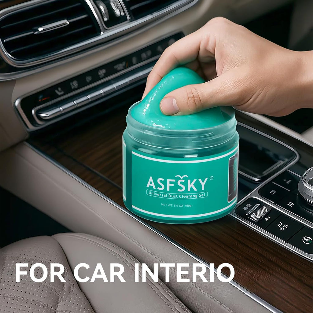 ASFSKY Tastatur Reiniger Gel, Reinigungsgel Für Auto Innenraum Reiniger | Reinigungsschleim Universeller Staubreiniger Für Auto, Computer, Drucker, Kameras (Grün)