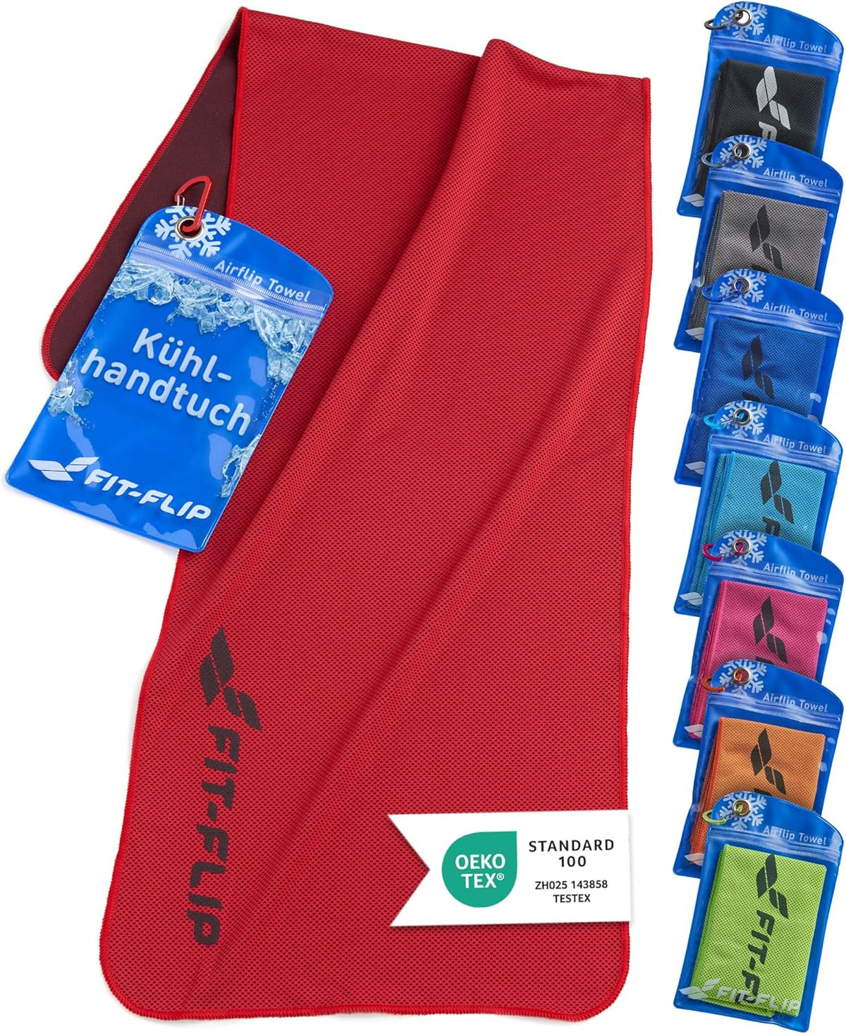 Fit-Flip Kühltuch Aus Mikrofaser Für Nacken Und Hals