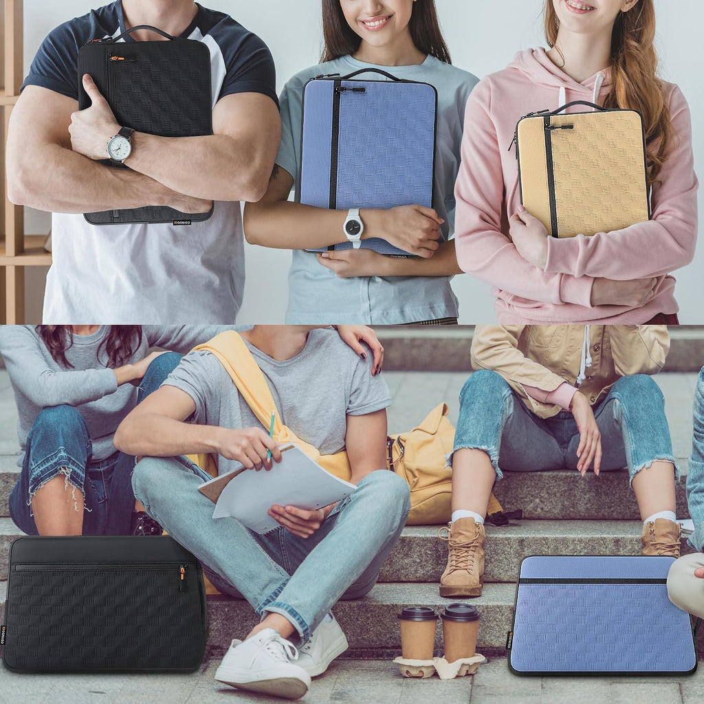 DOMISO 15 Zoll Laptop Hülle Tasche 15.6 Zoll Laptop Tasche Laptop Tragetasche Für 15 Zoll Macbook Air/Pro Wasserdichte Laptop Tasche 15.6 Zoll Kompatibel Mit Macbook Air 15 Zoll M3 2024 2023,Beige