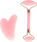 Gua Sha-Massage-Kit, Gua Sha Stein, Natürlicher Jade-Gesichtsroller Und Gua Sha Stein Für Effektive Gesichtsmassage, Hautstraffung Und Reduzierung Von Augenschwellungen, Premium Jade Massagewerkzeug