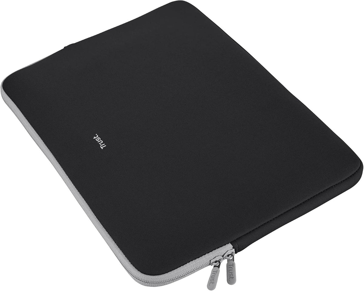 Trust Primo Soft Laptop Sleeve 13,3 Zoll Weiche Schutzhülle, Schwarz