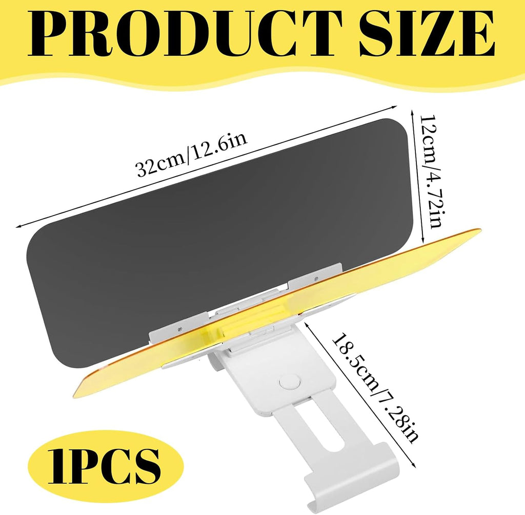 2-In-1 Sonnenblende Auto Windshield Sunshade Nacht Car Sun Shade | Kontrastverstärker Sichtschutz Gegen Sonne Scheinwerfer Windschutzscheibenblende anti Blendung Für SUVS Lkws