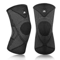 Beugo Kniebandage Männer Und Damen, Sport Knee Sleeves, Kompression Bandage Knie, Weich Und Atmungsaktiv, Elastischer Kollisionsschutz Für Tanzen, Volleyball, Yoga, Tennis Und Joggen (Schwarz, M)