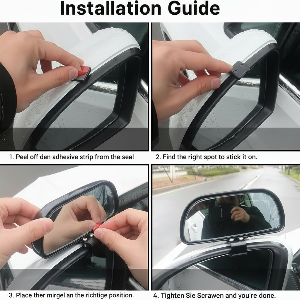 Toter Winkel Spiegel Auto Blind Spot Spiegel,Weitwinkelspiegel,Trainer Rückspiegel, Auto-Sicherheits-Hilfsspiegel,Einstellbar Rückspiegel Für Autos, Lkws, Suvs