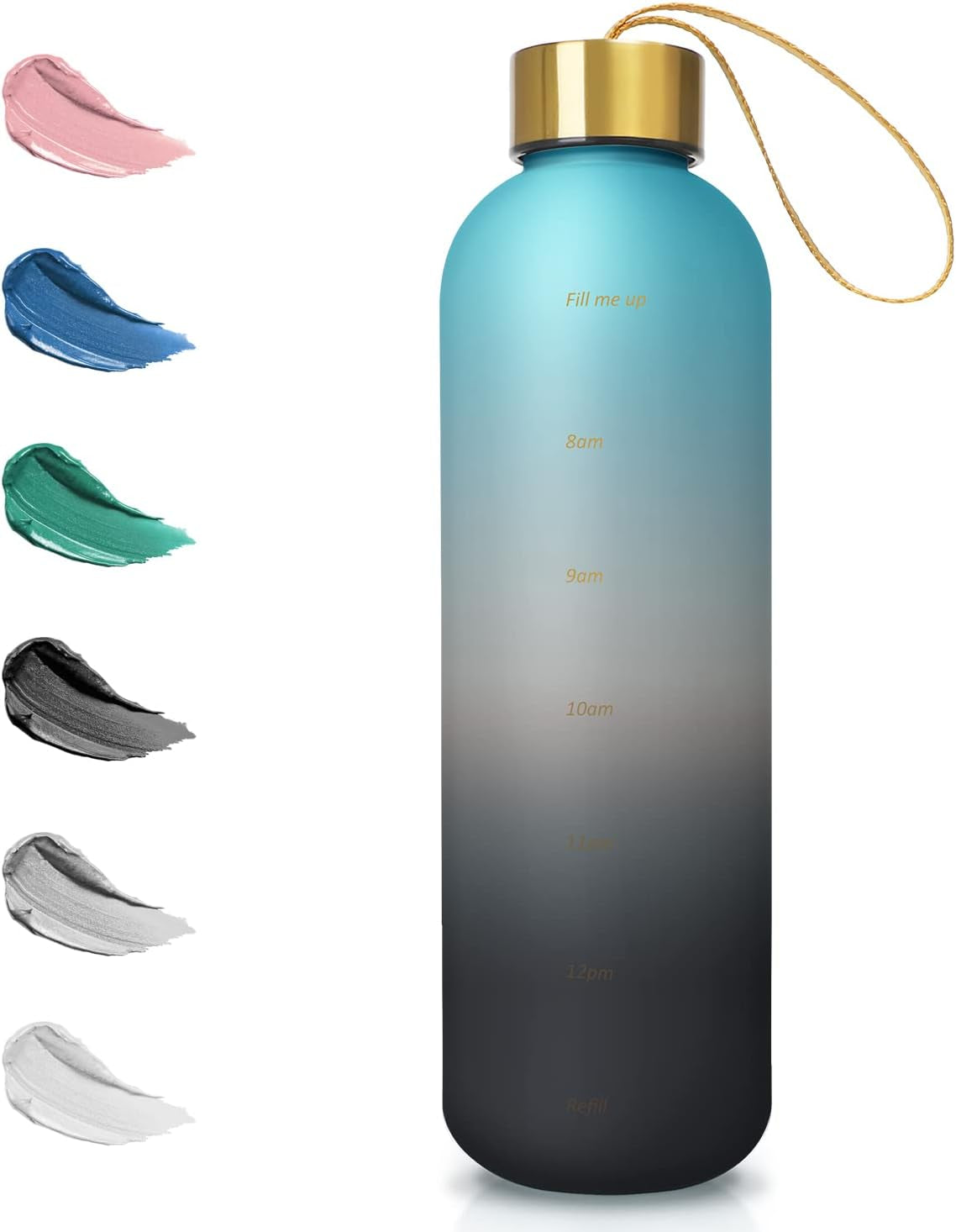 Opard Trinkflasche 1L, Kohlensäure Sprudel Geeignet, Auslaufsicher, Tritan Water Bottle, Bpa-Frei, Wasserflaschen, Drinking Bottle, Sporttrinkflasche, Gym, Fitness, Getränkeflasche