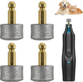 4 Stück Hunde Nagelschleifer Ersatzköpfe Für Krallenschleifer Und Dog Nail Grinder,Integrierter Schleifkopf Für Die Meisten Marken,Hocheffizient, Sicher Und Langlebig