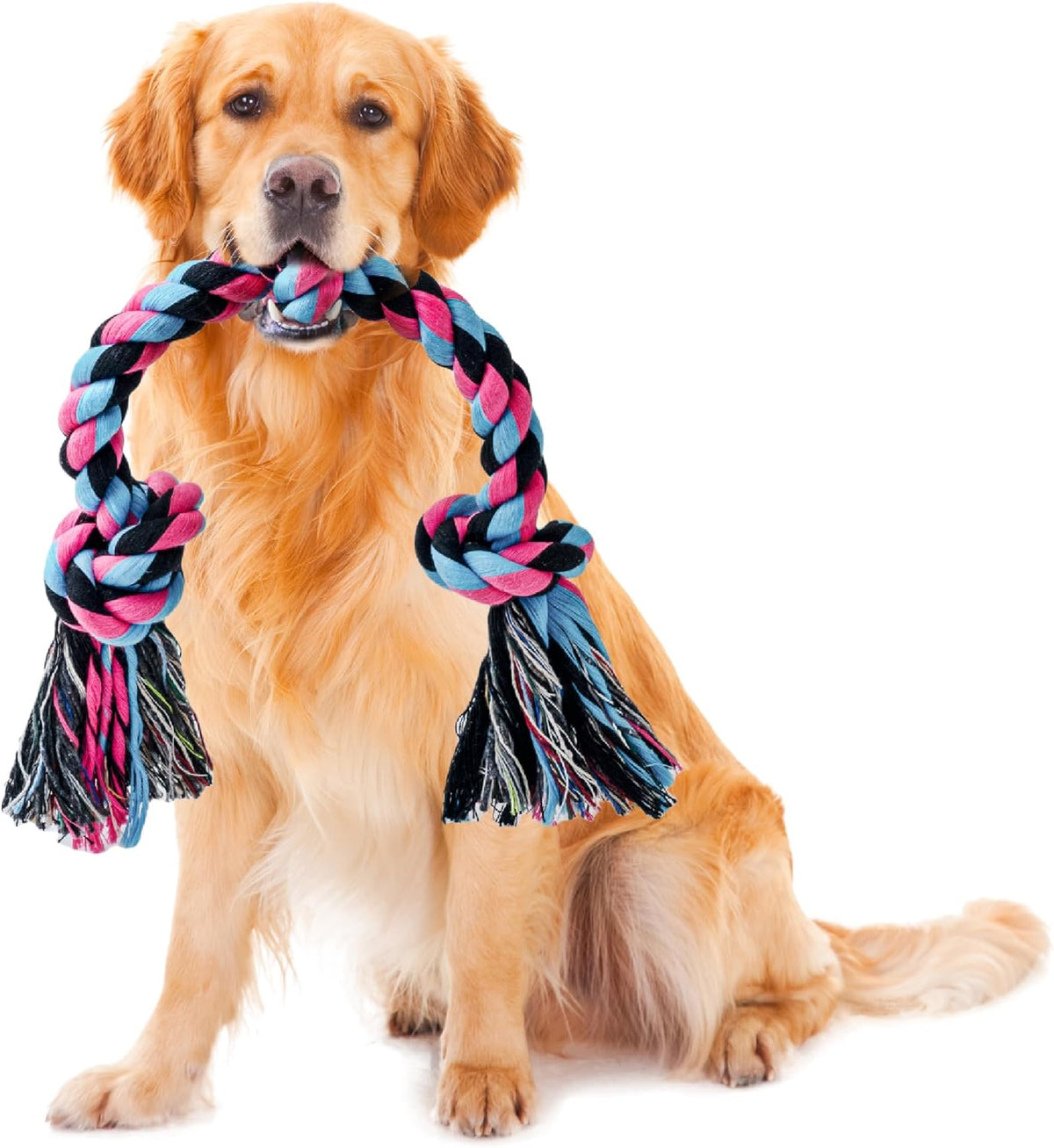 SHARLOVY Puppy Rope Toy, Dog Rope Toy for Small Dogs, Puppy Tething Toys, Cotton Interactive Tug of War Dog Toy for Puppy Langeweile, Dog Chew Toys for Aggressive Chewers Small Breed