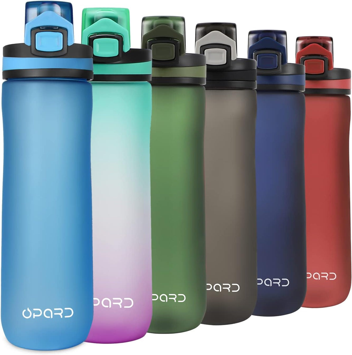 Opard Trinkflasche 1L, Kohlensäure Sprudel Geeignet, Auslaufsicher, Tritan Water Bottle, Bpa-Frei, Wasserflaschen, Drinking Bottle, Sporttrinkflasche, Gym, Fitness, Getränkeflasche