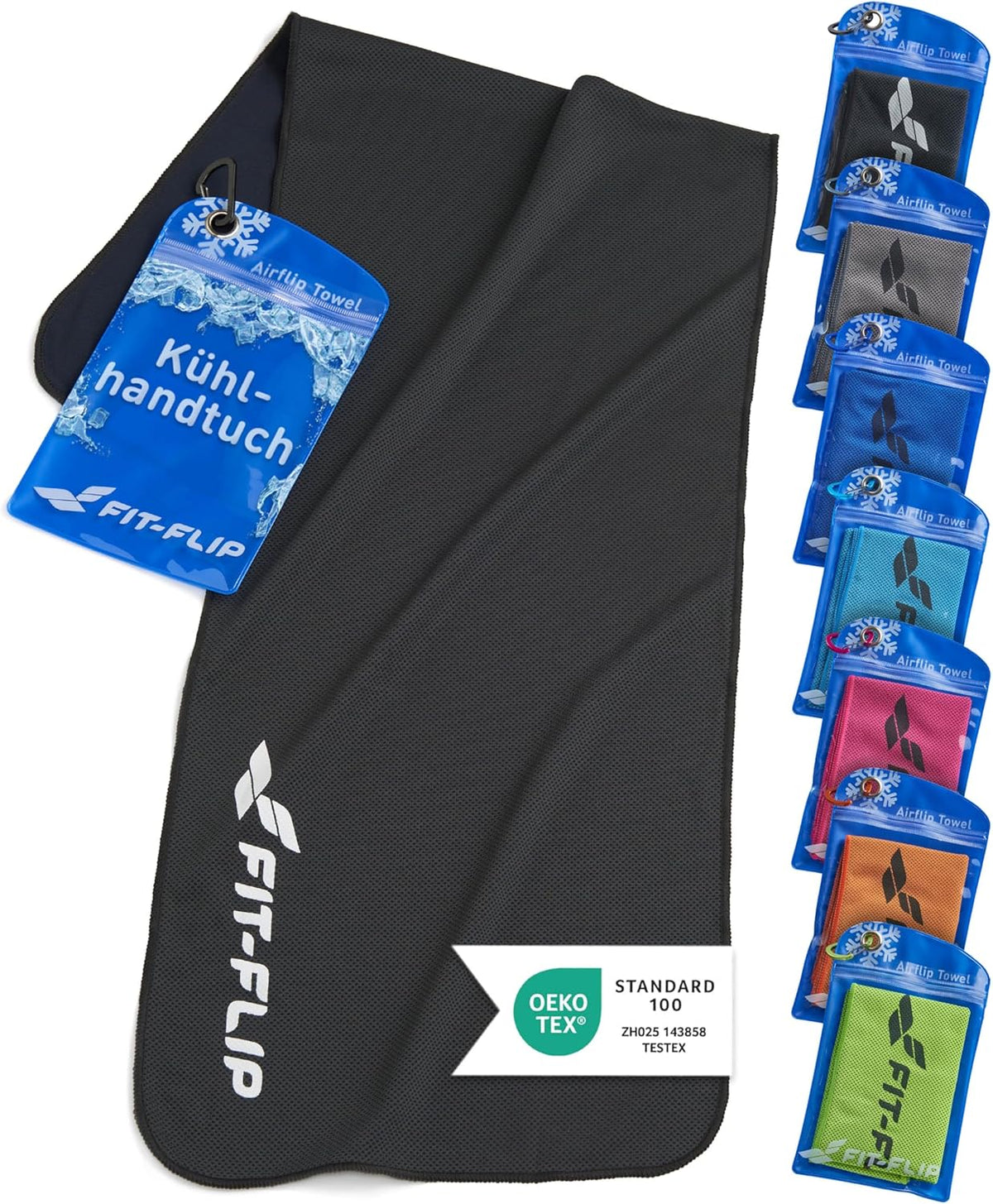 Fit-Flip Kühltuch Aus Mikrofaser Für Nacken Und Hals