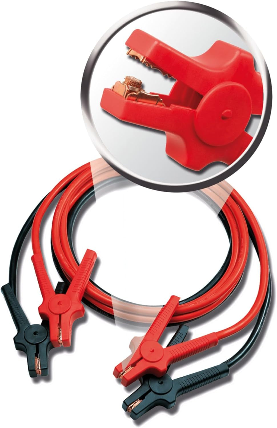Starthilfekabel Alu-Tec, Für 12 Volt Und 24 Volt, in Aufbewahrungstasche, 2 X 3M, Erfüllt DIN 72553