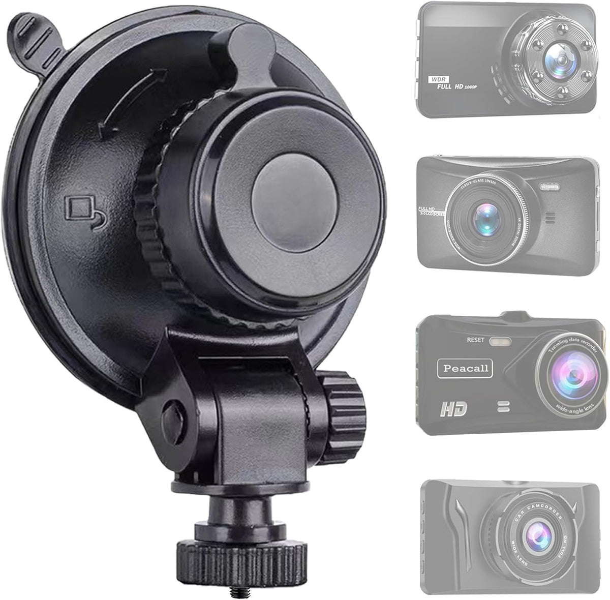 Sportway S501 Dash Cam Saugnapfhalterung (5. Generation), Austauschbares Gelenk Für CHORTAU Oldshark NIUTA Boogiio ORSKEY Abask Und Die Meisten Anderen Dash Cameras Im Auto