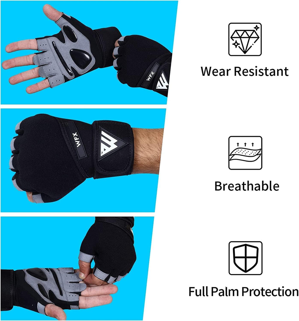 WFX Fitness Handschuhe,Trainingshandschuhe Für Damen Und Herren - Fitness Handschuhe Für Krafttraining,Bodybuilding,Kraftsport, Training Gym Workout Gloves
