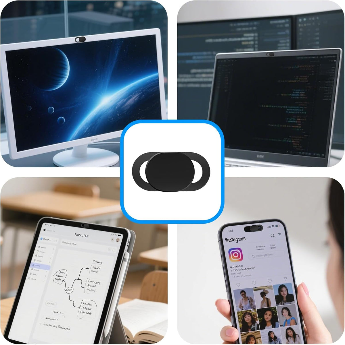 10 Stück Webcam Abdeckung, Cover Kamera Laptop, Dünne Webcam Cover Abdeckung Set, Laptop Zubehör Für Smartphone, PC, Macbook, Handyzubehör, Schutz Ihrer Privatsphäre