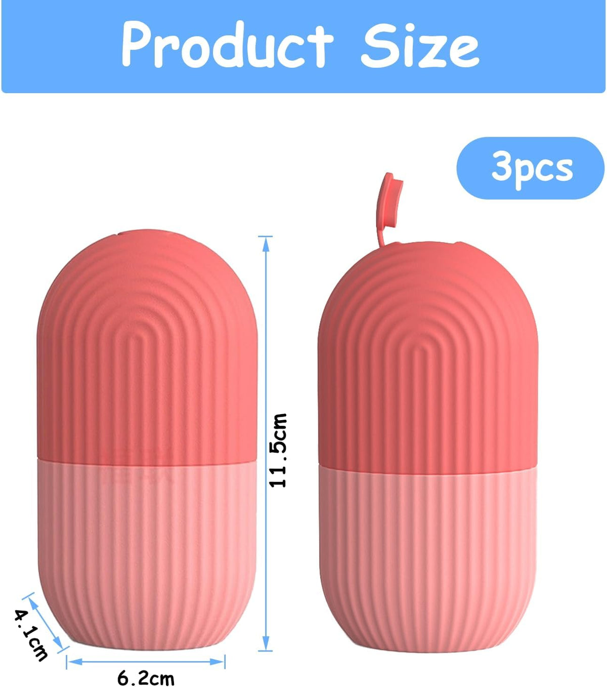 3Er-Pack Eisroller Gesicht,Face Ice Roller,Gesichtsmassage | Gesichtsentschwellung,Beauty Skincare Für Hautpflege,Kühlend Beruhigend,Essential Für Strahlende Haut