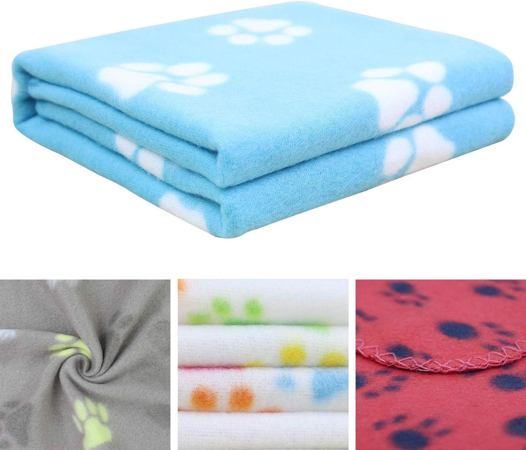 YIQI Haustierdecke Für Hund/Katze, Weich, Schondecke, Winterdecke, Hundedecke Fleece, Katzendecke Tierdecke Liegedecke Pfötchen Matte Farbe Zufällig (60 X 70 Cm)